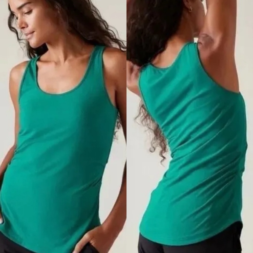 Athleta inbound ruched scoop neck tank